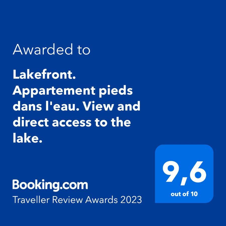 Lakefront. Appartement Pieds Dans L'Eau. View And Direct Access To The Lake. Anthy-sur-Leman Esterno foto